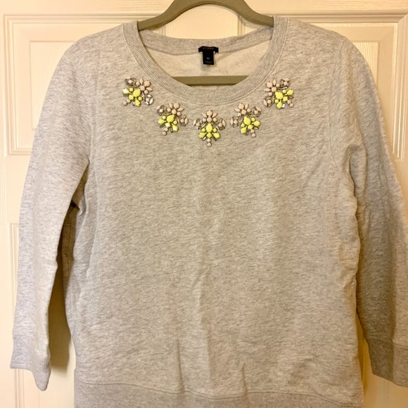 J. Crew Jeweled Sweatshirt - Picture 3 of 3